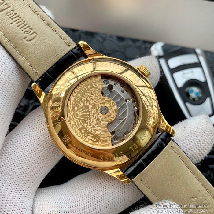 ROLEX勞力士 24時日月星辰 獨特真月相 進口8217 全自動機械 男士腕表  wssb4596